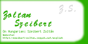 zoltan szeibert business card